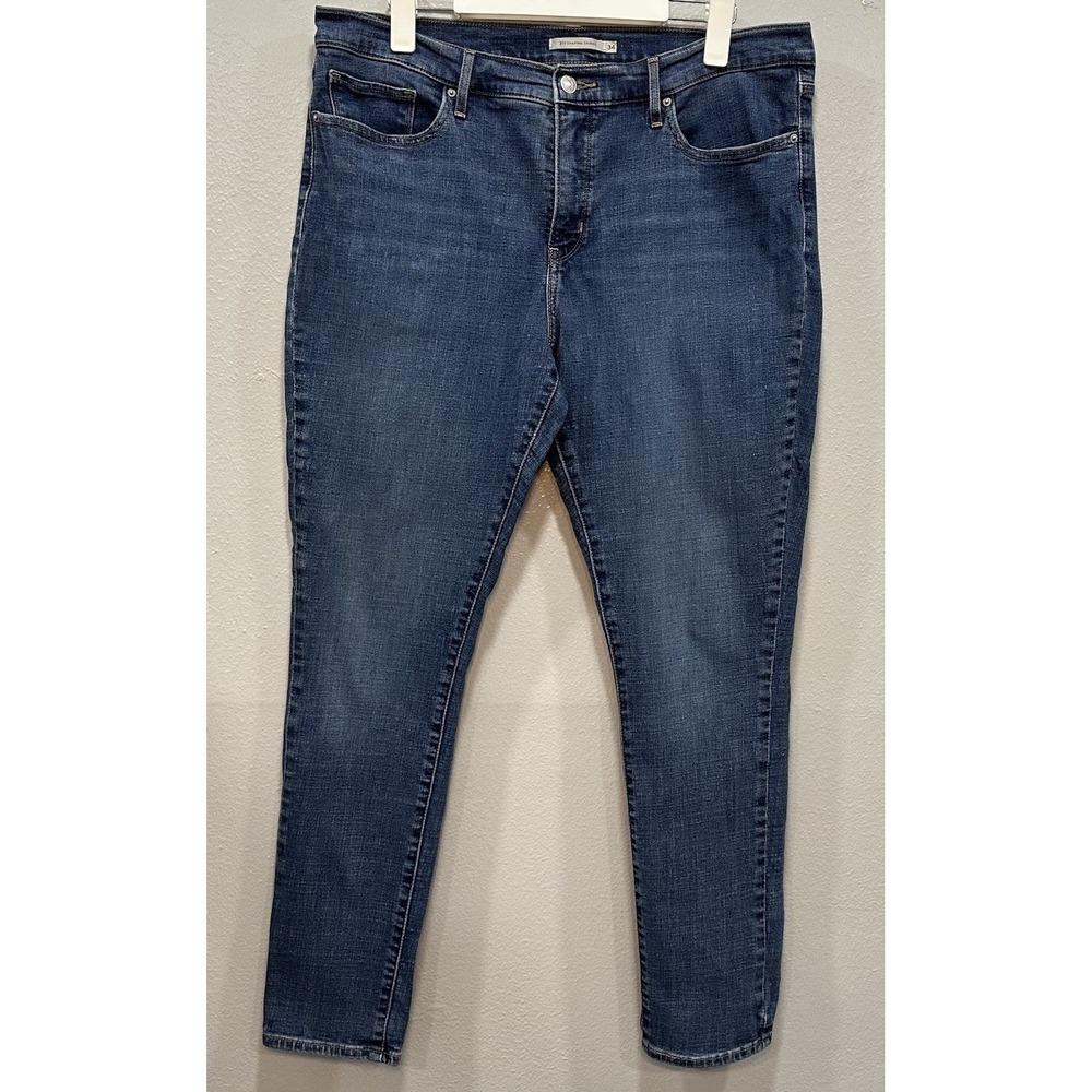 Levi's 311 Jeans Womens Size 34 Shaping Skinny Blue Stretch 5 Pockets Zip Button
